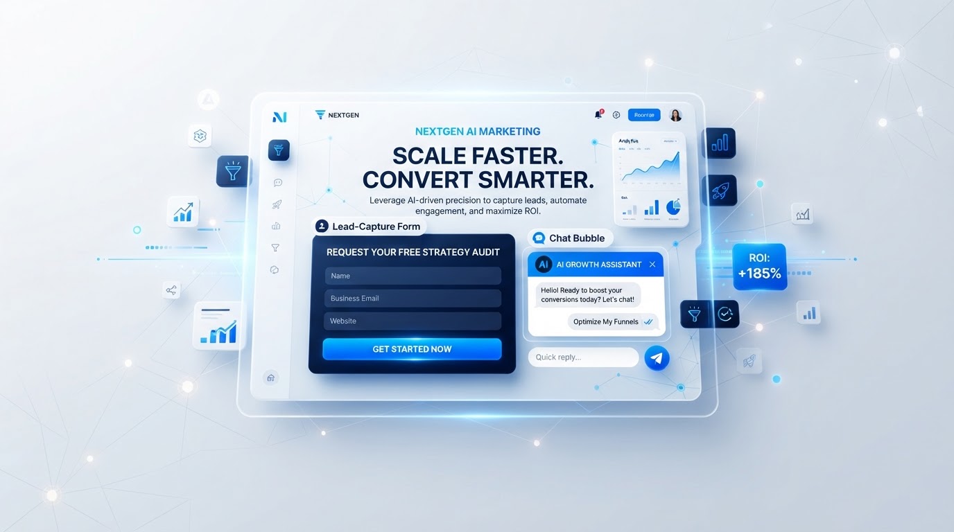 YG Marketing Group AI-powered website dashboard generating qualified leads