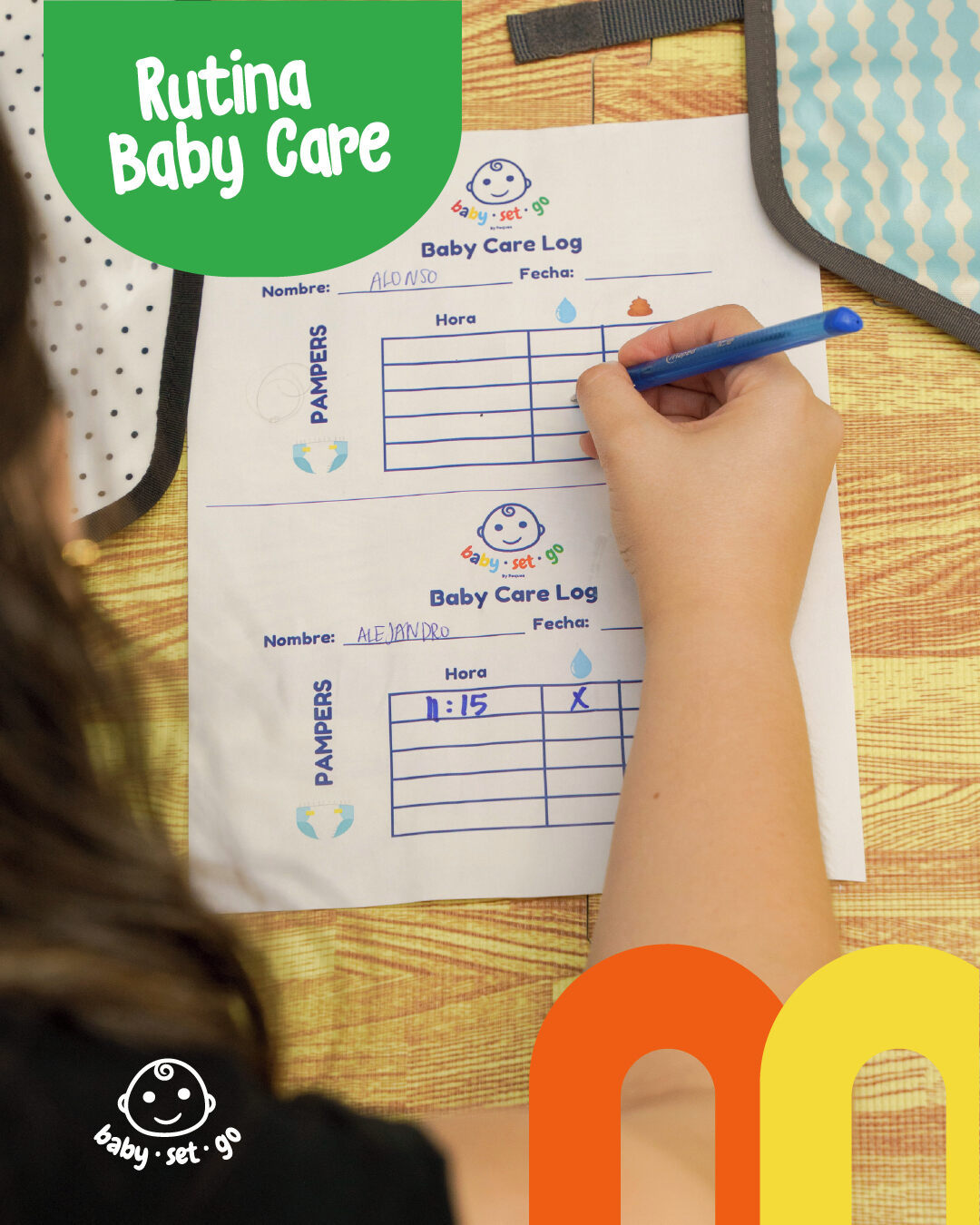 Registro de rutina y seguimiento Baby Care Log