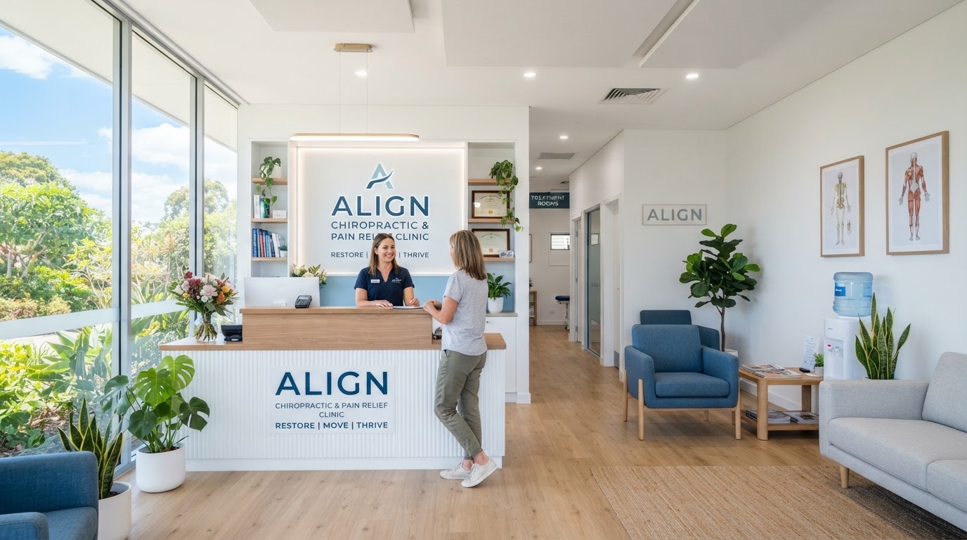 Bright modern reception area at LaserTech clinic