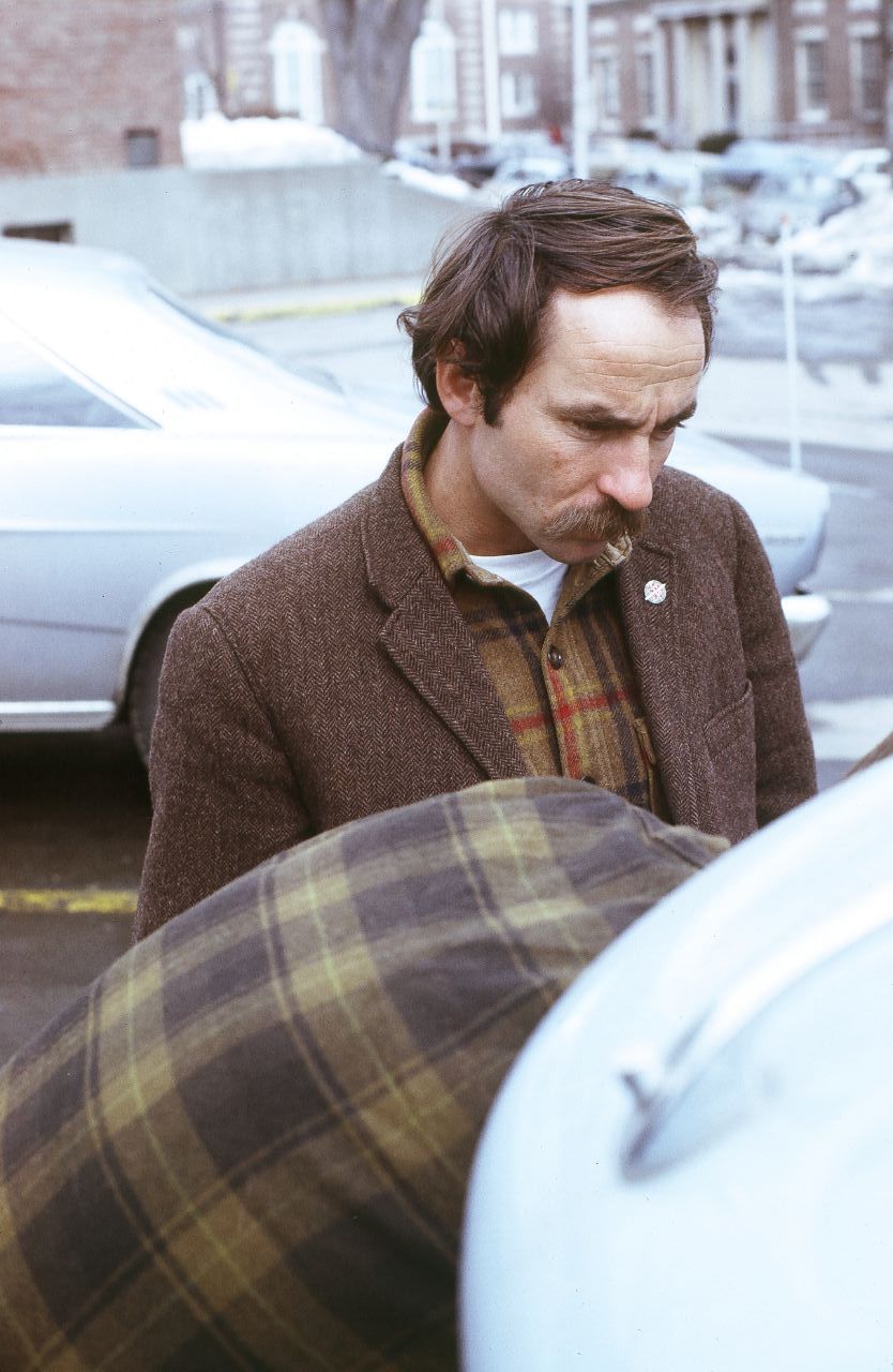 Yvon Chouinard touring in 1969 — authentic photograph by Peter Stevens / Wikimedia Commons.