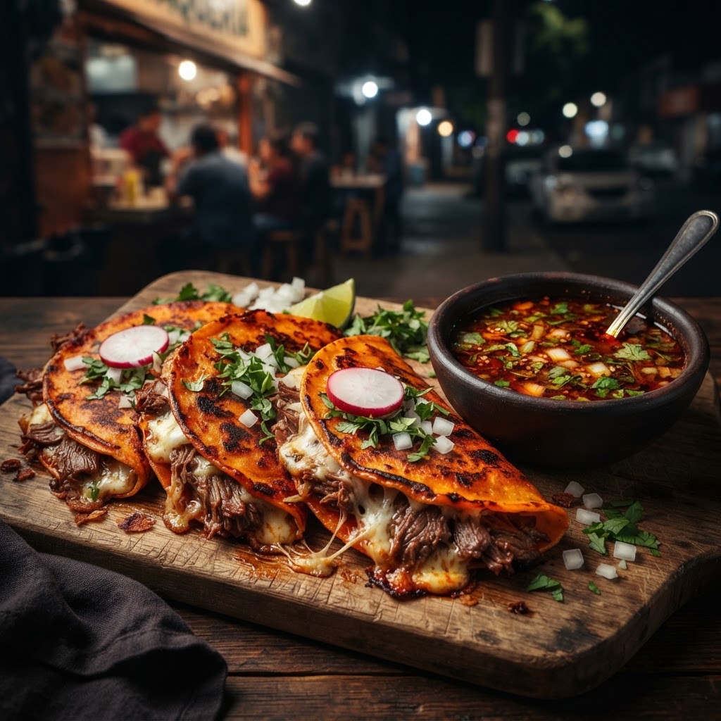 Gourmet Quesabirria Tacos
