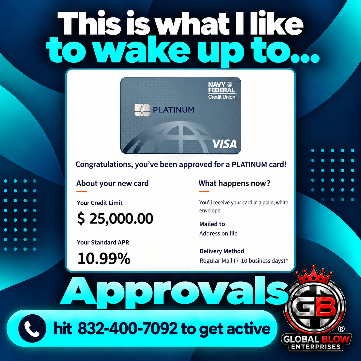 Woke Up to a $25,000 Navy Federal Platinum Approval