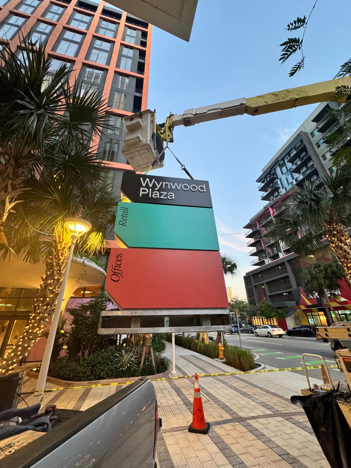 Wynwood Plaza — Multi-Tenant Pylon Signage