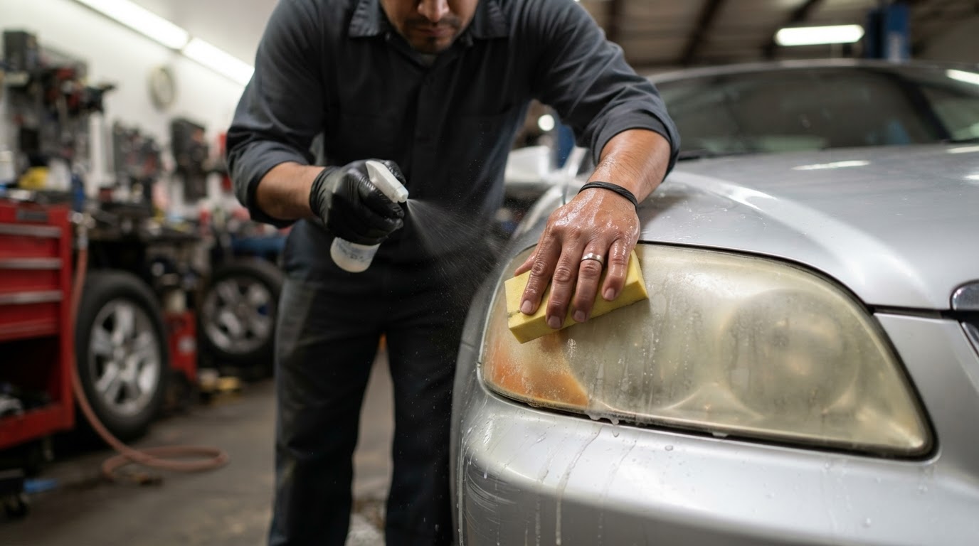 Headlight Restoration & Ceramic Coating in Bakersfield CA