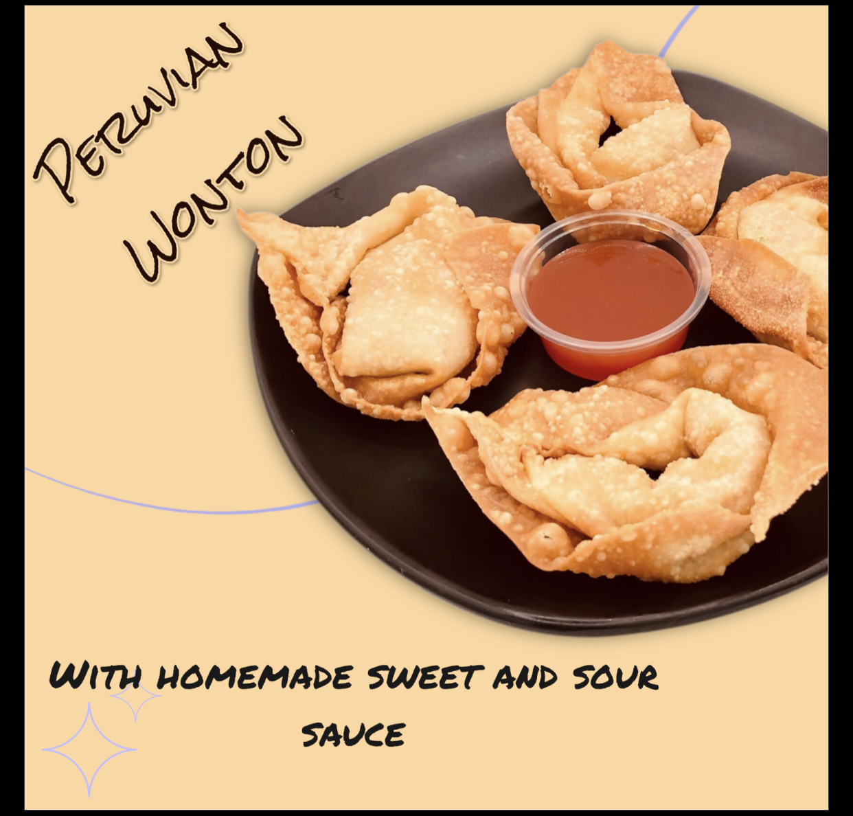 Peruvian Wonton with Sweet & Sour Sauce