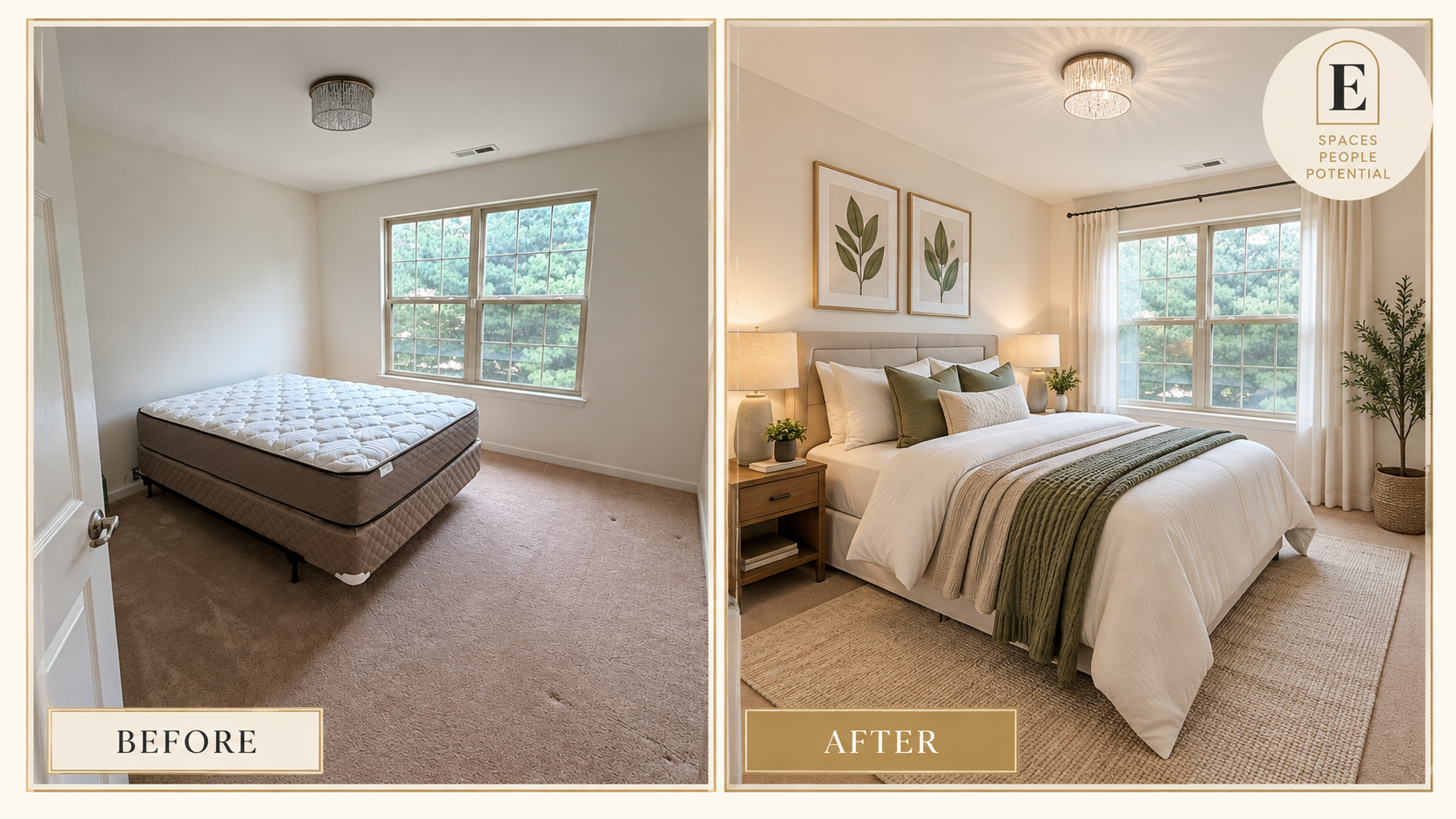 Before & After: Neutral Guest Bedroom Refresh