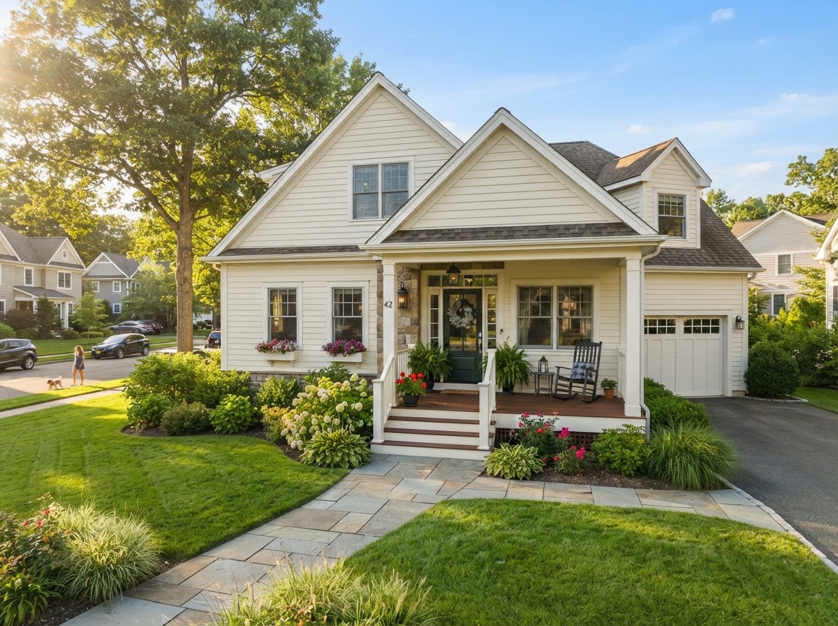 A welcoming single-family home representing the property review process