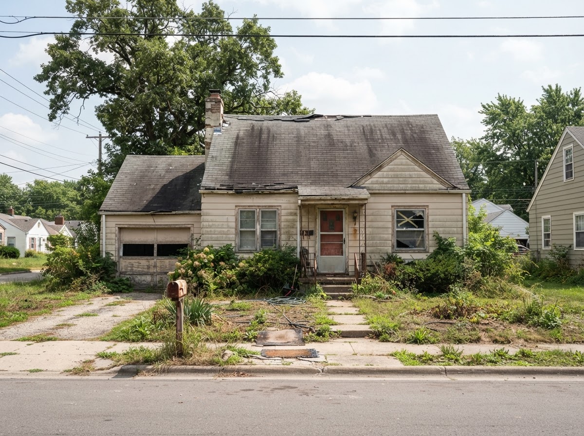 An older American home that may need repairs and updates