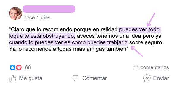 Testimonio: Puedes ver todo lo que te está obstruyendo y trabajarlo sobre seguro