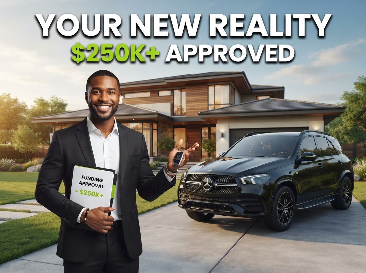 Your new reality — $250K+ approved, house, car, and restored credit