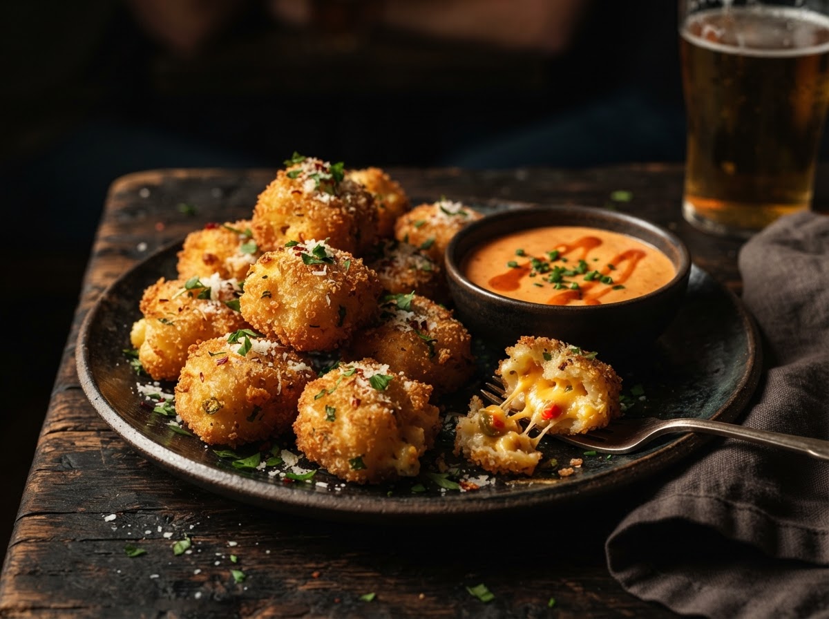 Spicy Mac N Cheese Bites