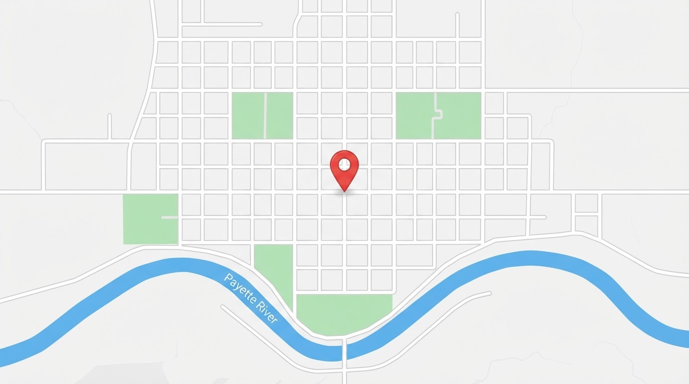 Map to SYS Storage, 620 E Locust St, Emmett, ID