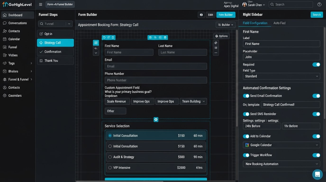 Lead Capture & Funnel Builder