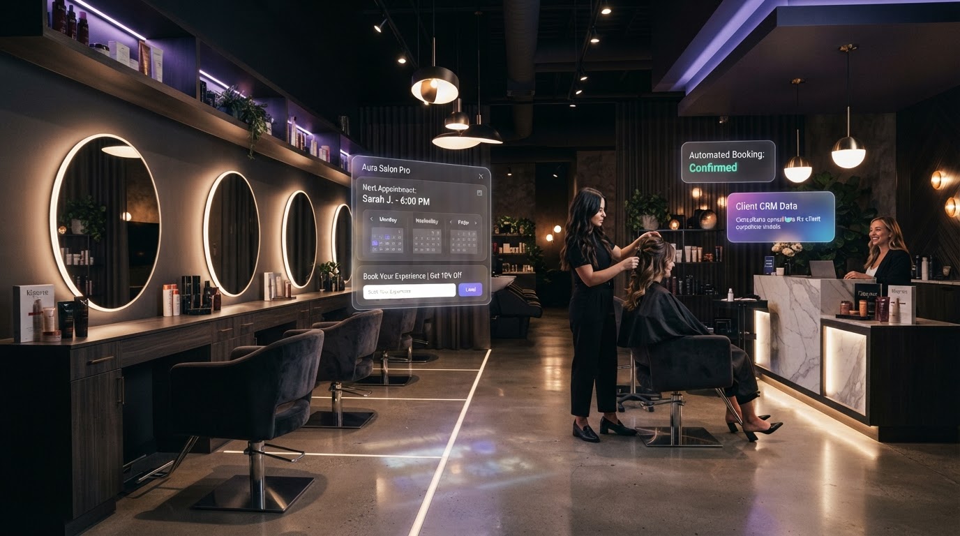 Salon Lead & Booking System — Salon & Beauty concept project