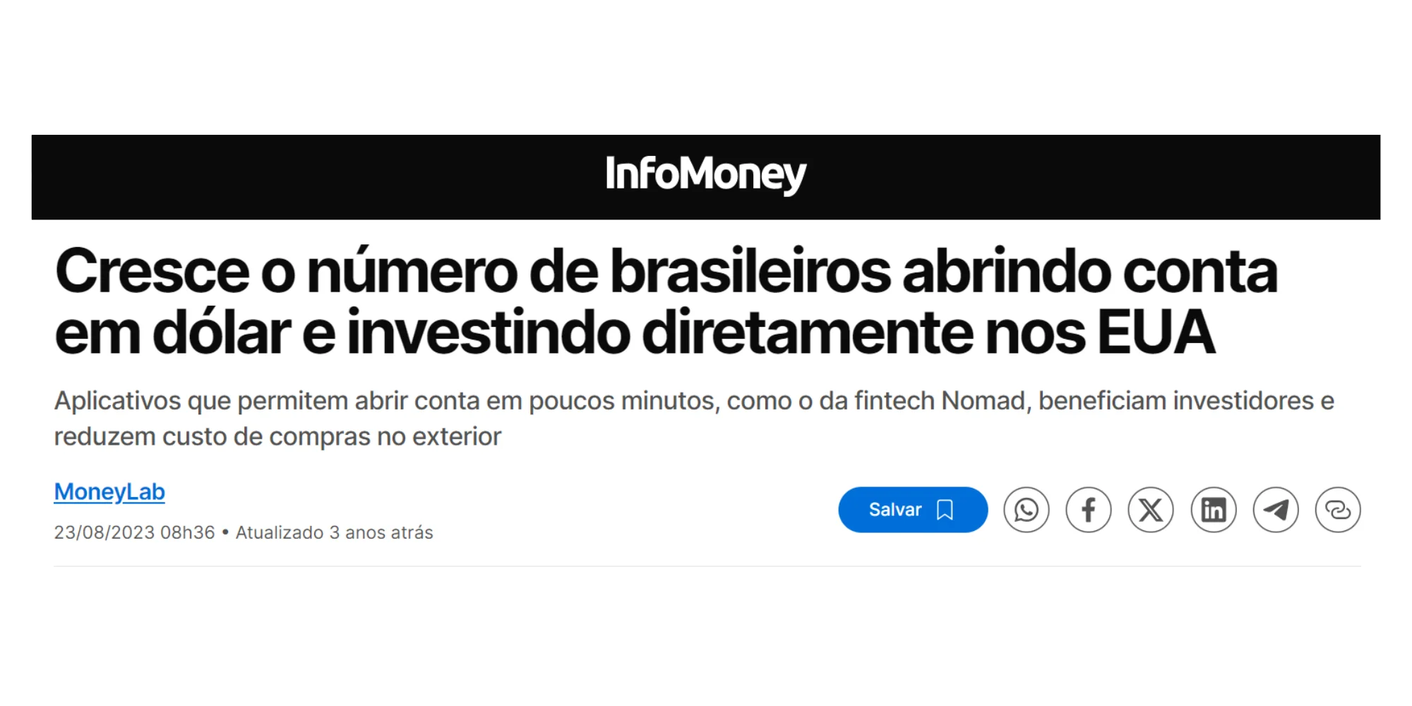 Cresce o número de brasileiros abrindo conta em dólar e investindo diretamente nos EUA
