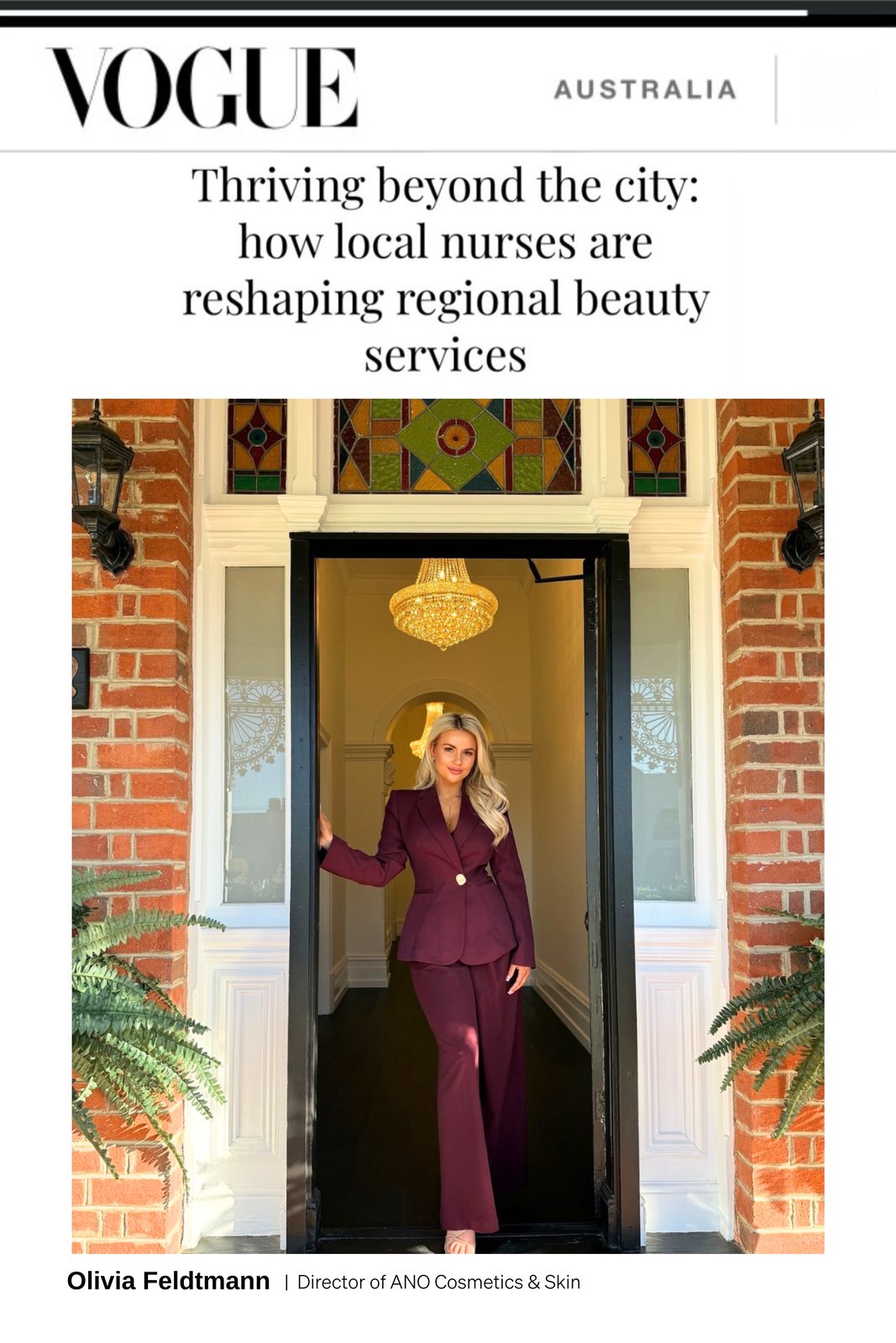 Thriving Beyond the City: How Local Nurses Are Reshaping Regional Beauty Services — Olivia Feldtmann