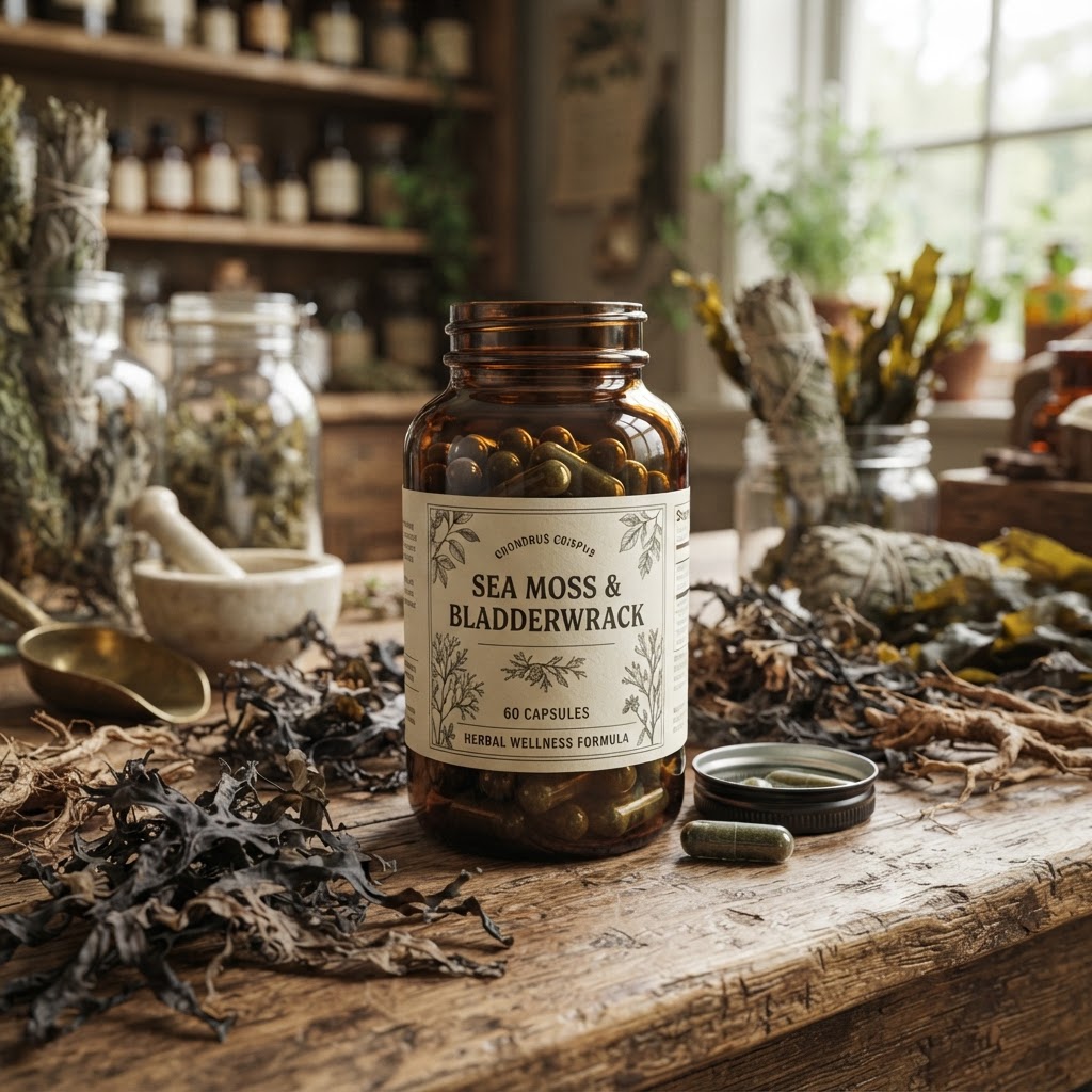 Wildcrafted Sea Moss & Bladderwrack Gel Tabs
