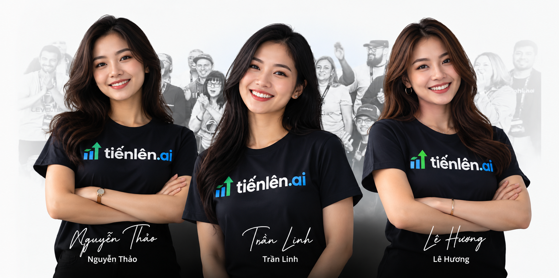 Đội ngũ hỗ trợ và chuyên gia TienLen.ai — Nguyễn Thảo, Trần Linh, Lê Hương