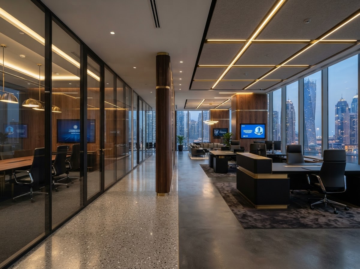 Turnkey Office Fit-Out by Falcon Interior in Dubai