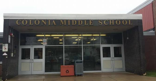 Colonia Middle School entrance exterior