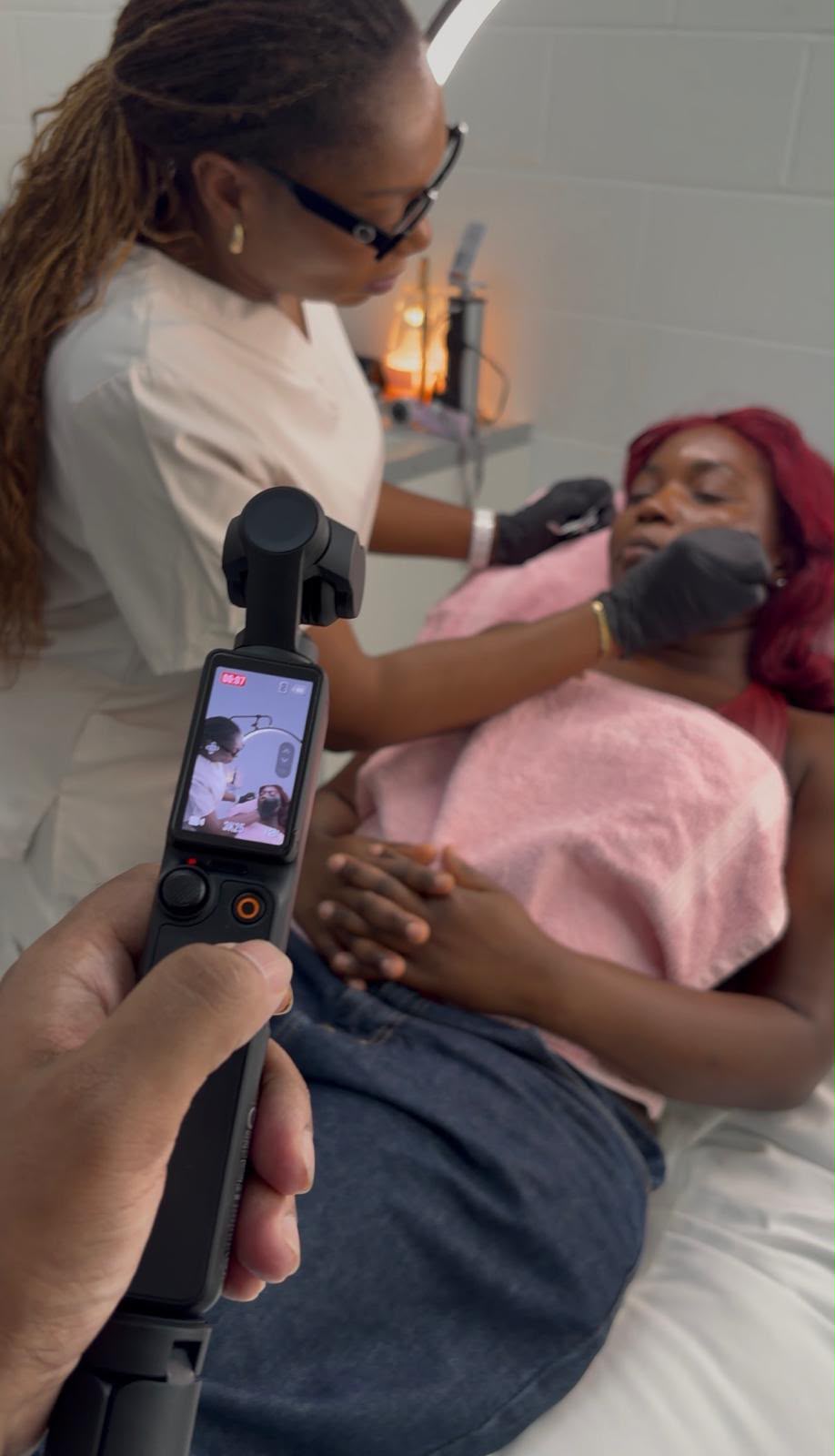 ignite webs In-Clinic Content Shoot - Gimbal Treatment Recording