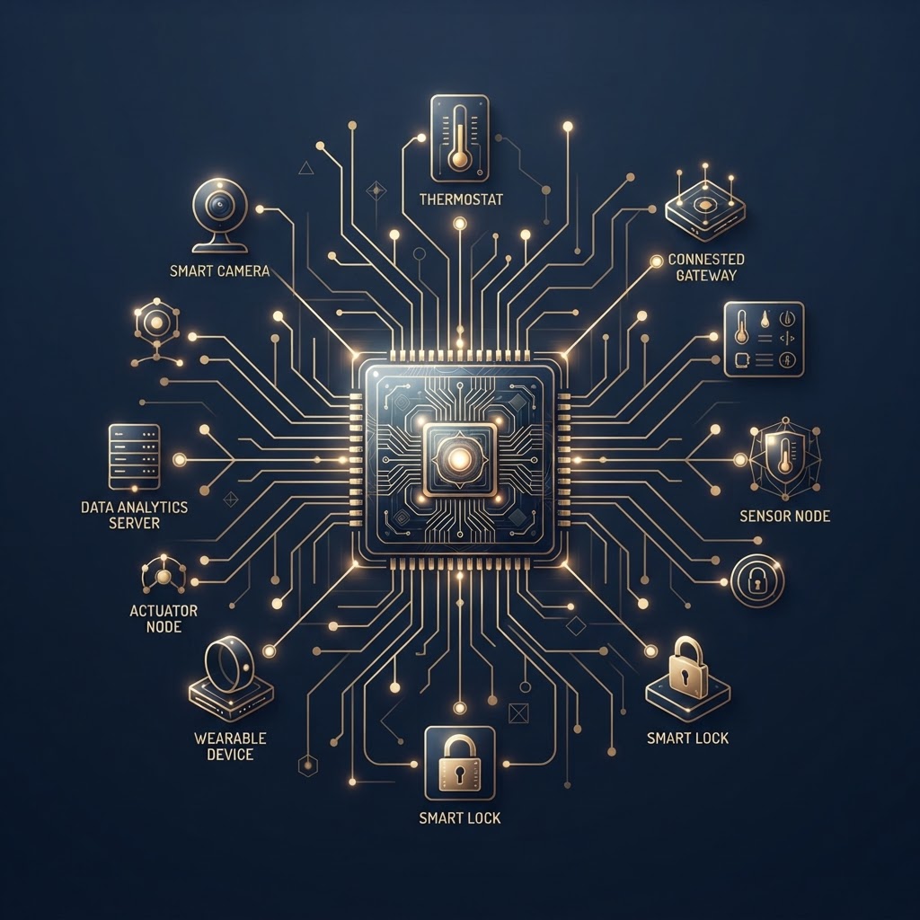 IoT & Embedded Systems — online technical programme visual for Connected devices, sensors and embedded systems.