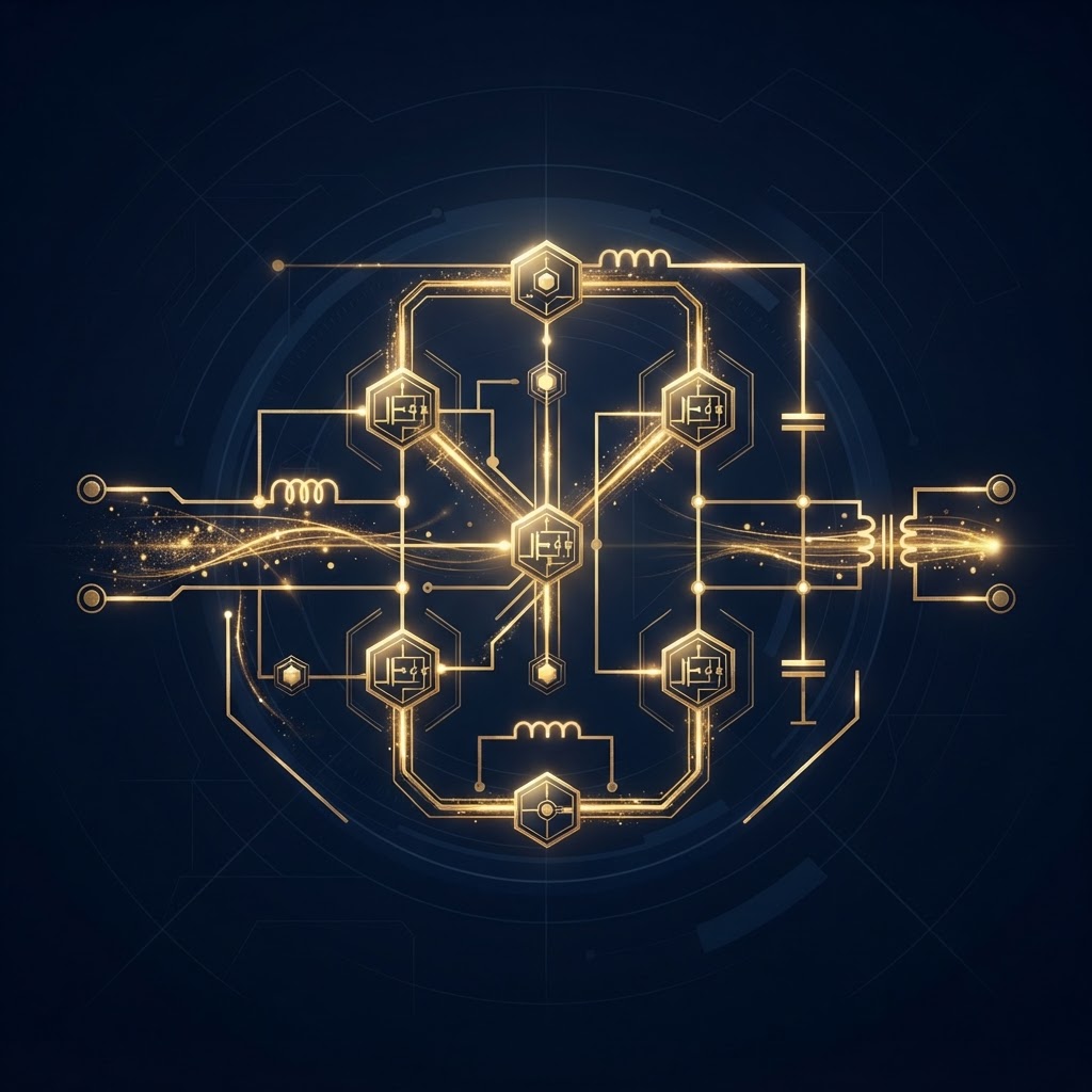 Power Electronics — online technical programme visual for Power converters and semiconductor devices.