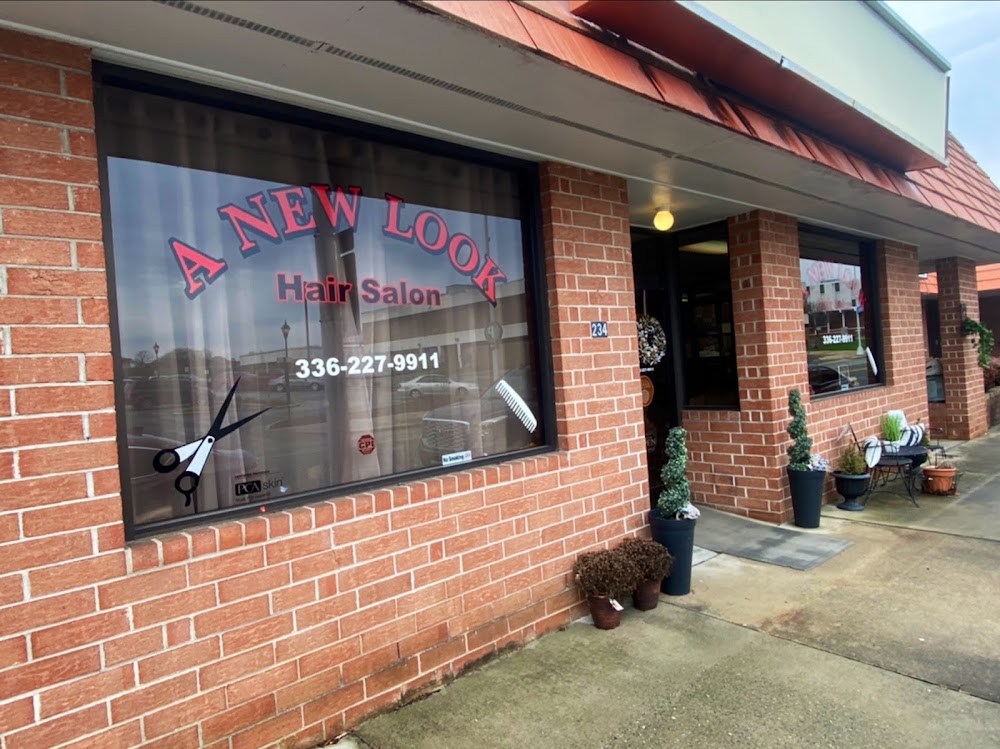 A New Look Salon storefront at 234 W Front St, Burlington, NC