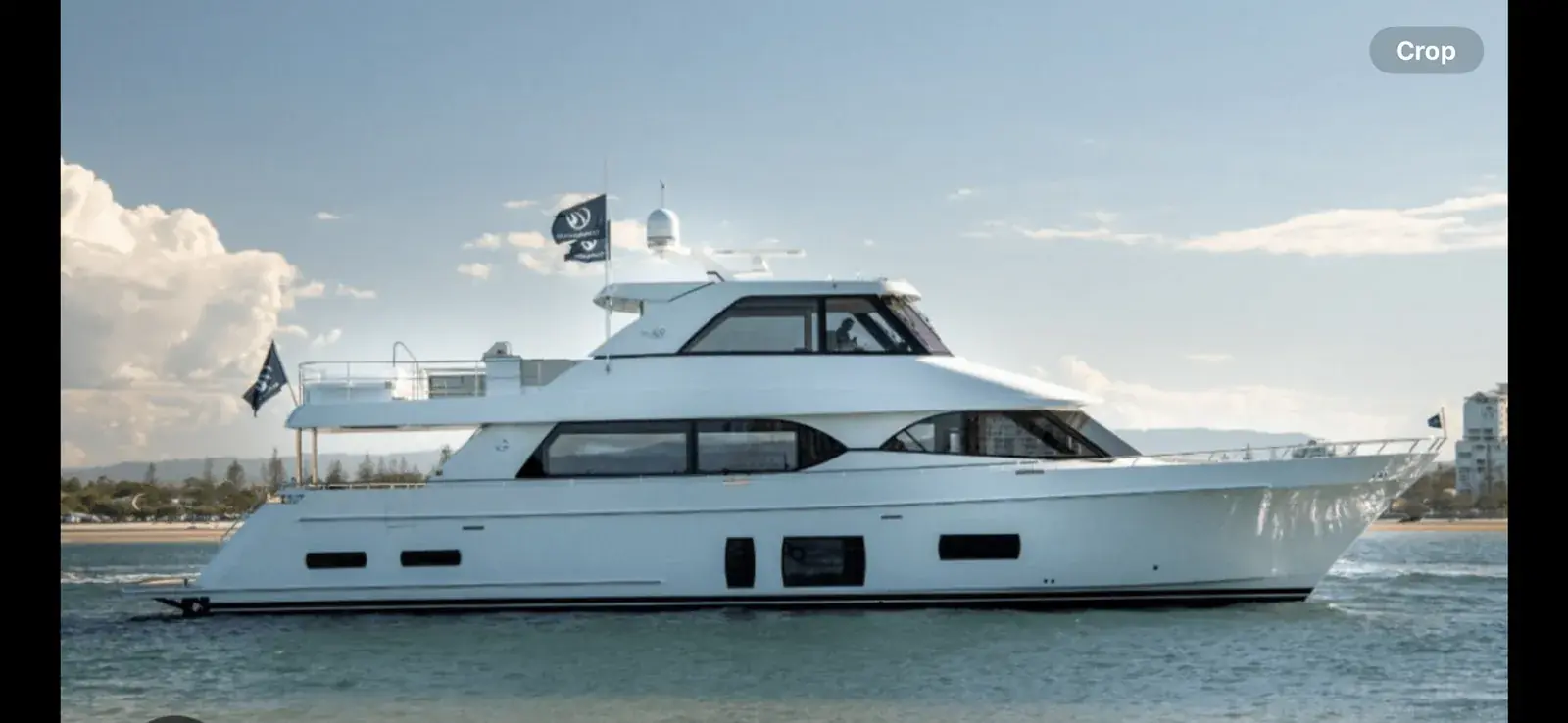 Large vessel and yacht on the water in Southwest Florida