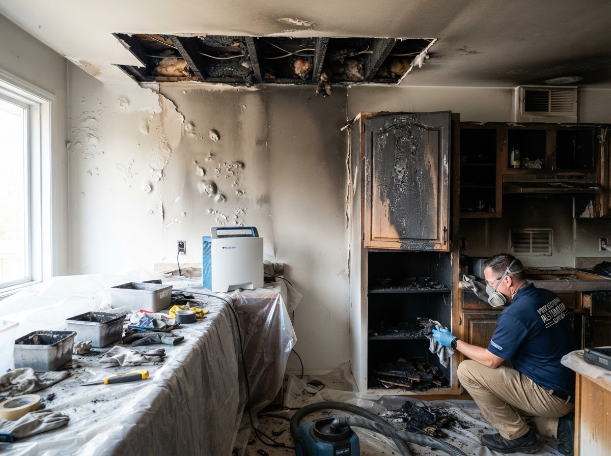 Fire and smoke restoration near Seneca