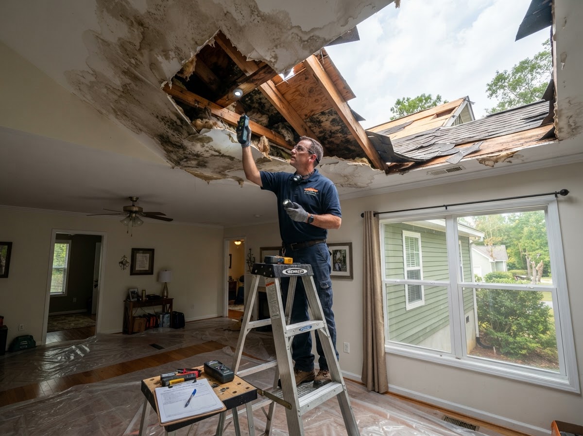 Storm damage restoration service in Seneca South Carolina