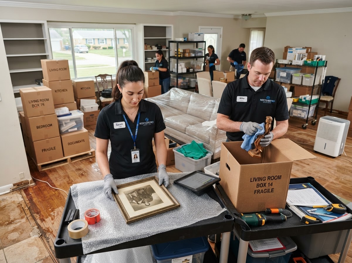 Contents cleaning and pack-out restoration in Seneca SC