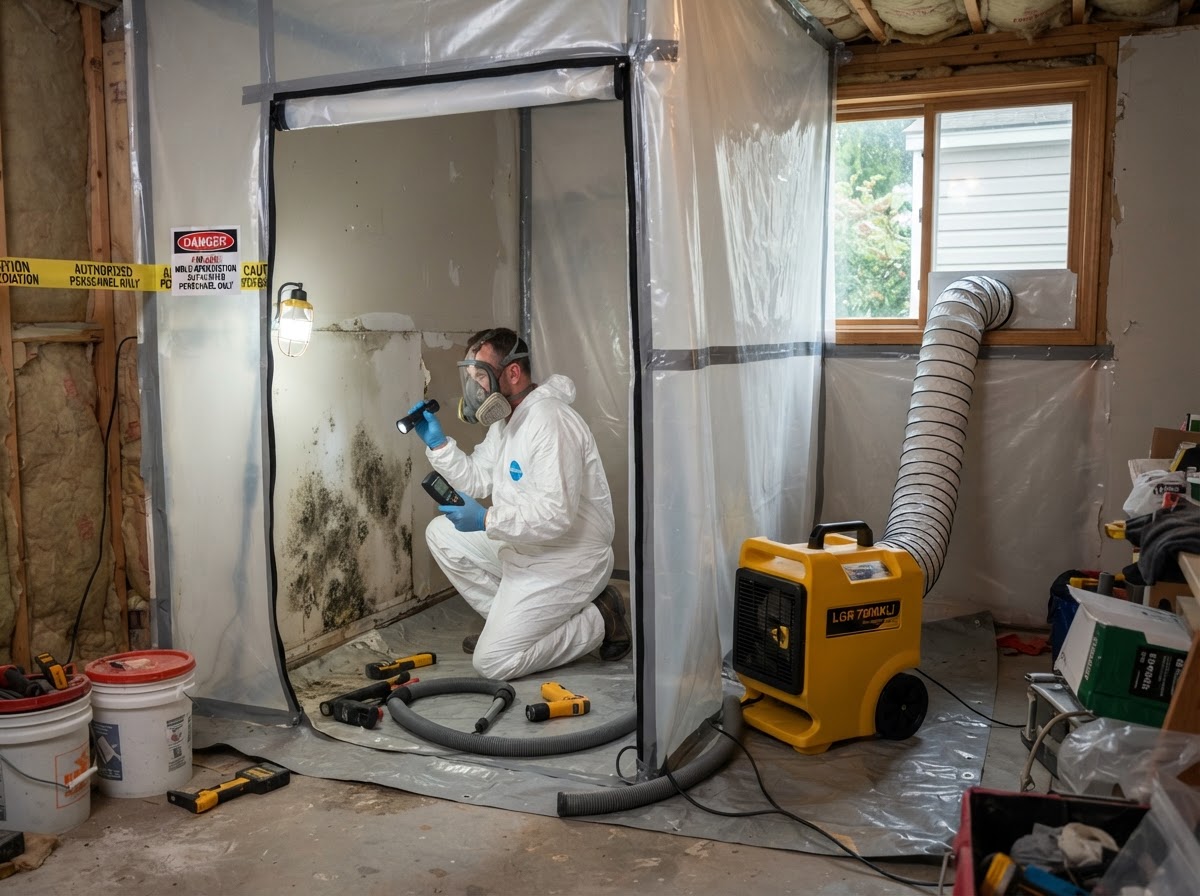 Mold remediation and moisture cleanup in Seneca SC