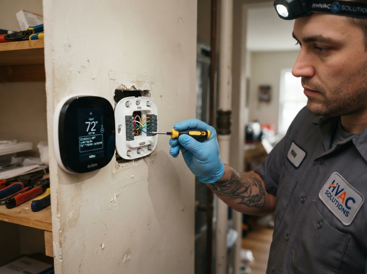 Smart Thermostat & Controls — job-site photo
