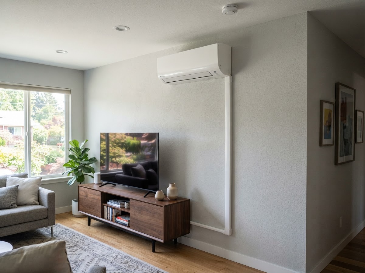 Mini-Split & Ductless Systems — job-site photo
