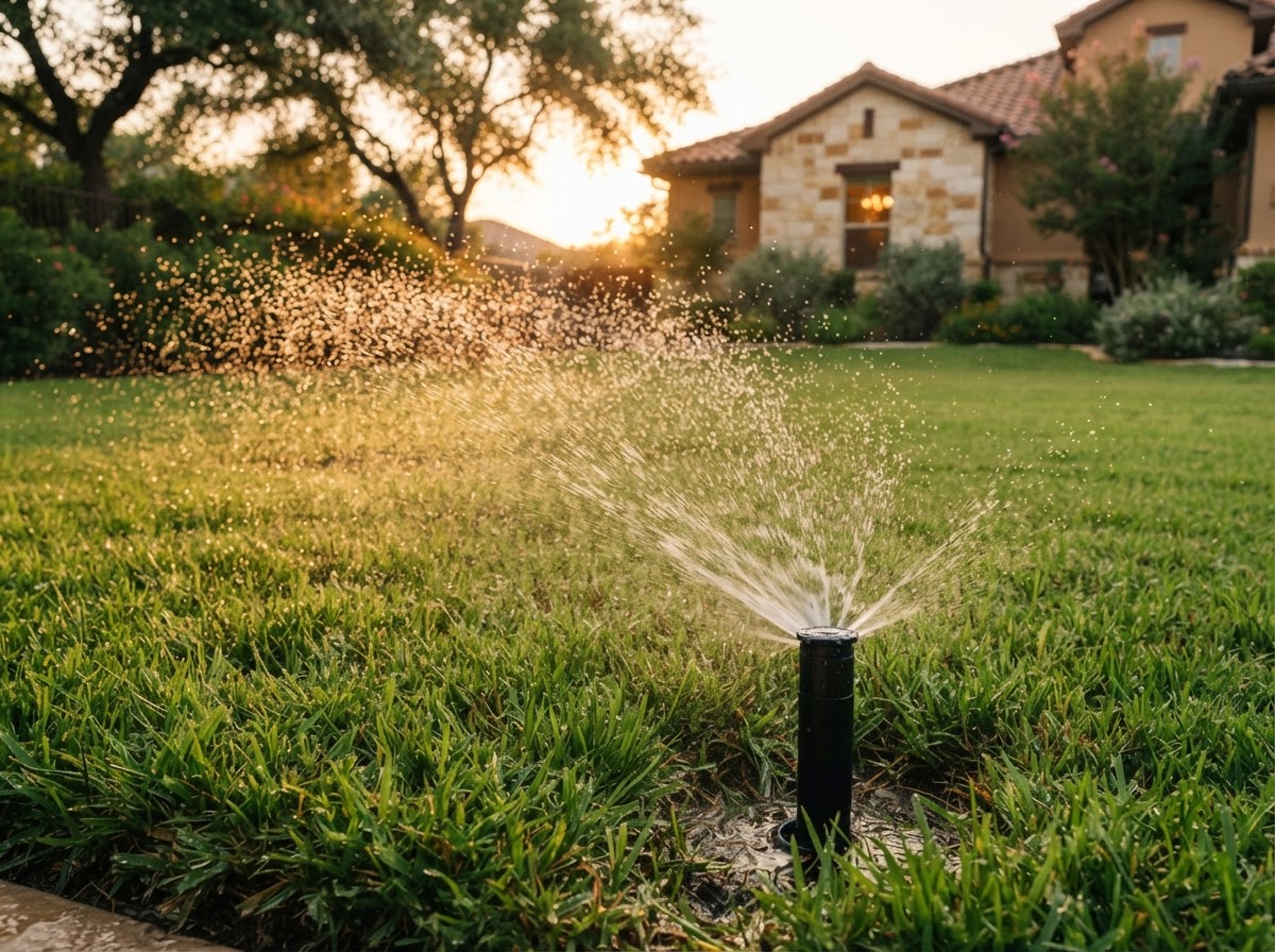 Irrigation & Sprinkler Service performed by the Lone Star crew