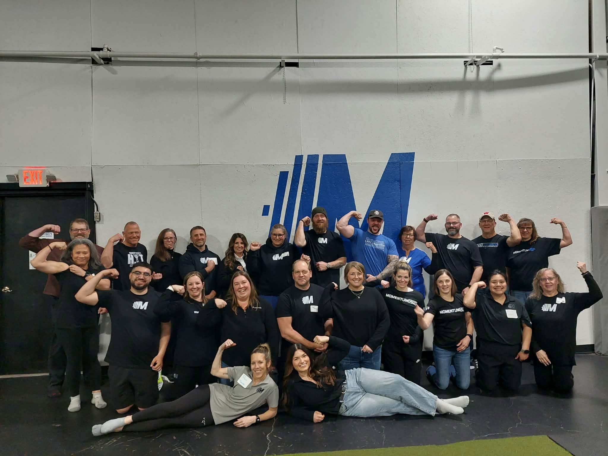 Momentum Gym members training inside our Beaver Dam facility