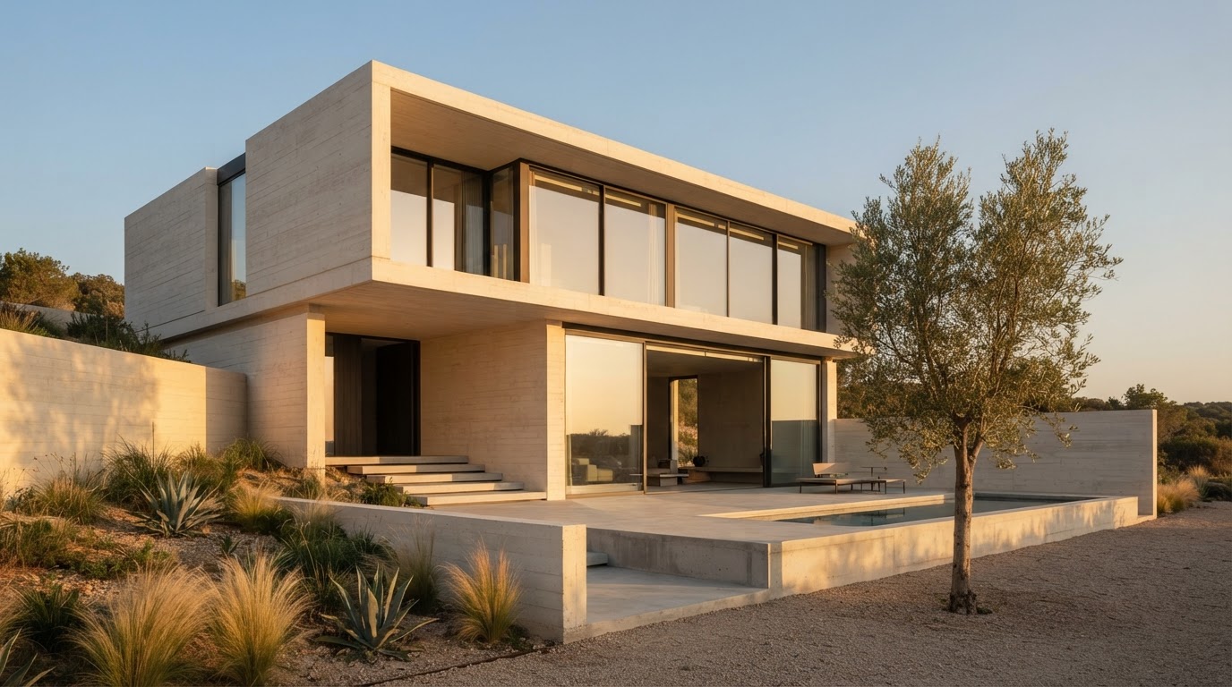 Villa Ifrah, a private residence in Fès, at golden hour