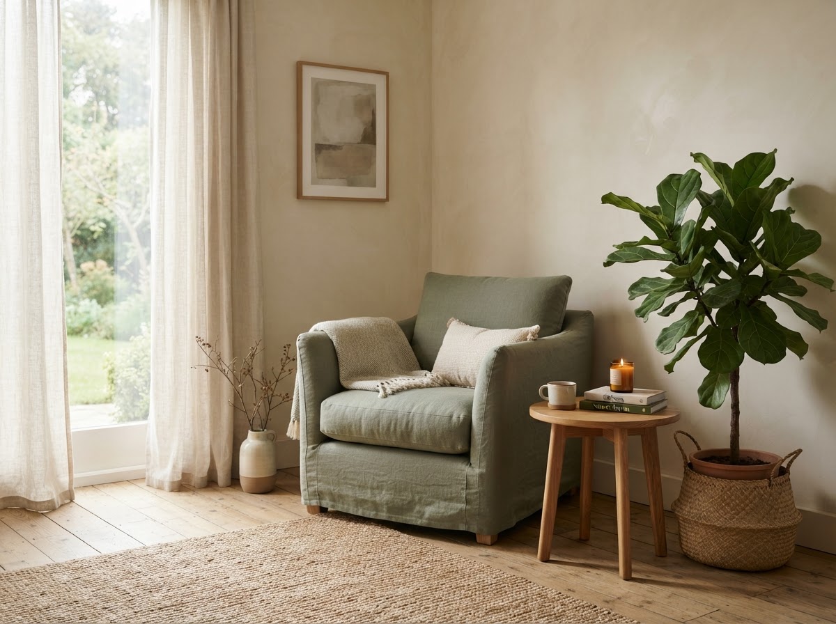 A calm, welcoming clinic space with soft natural light