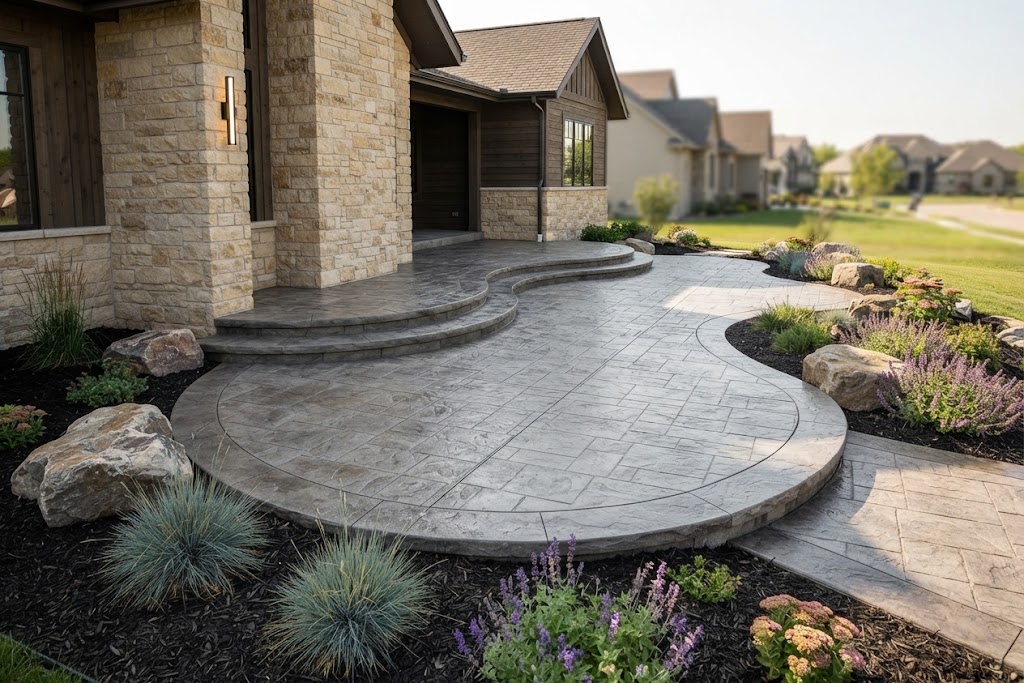 Patios & Outdoor Living concrete installation work