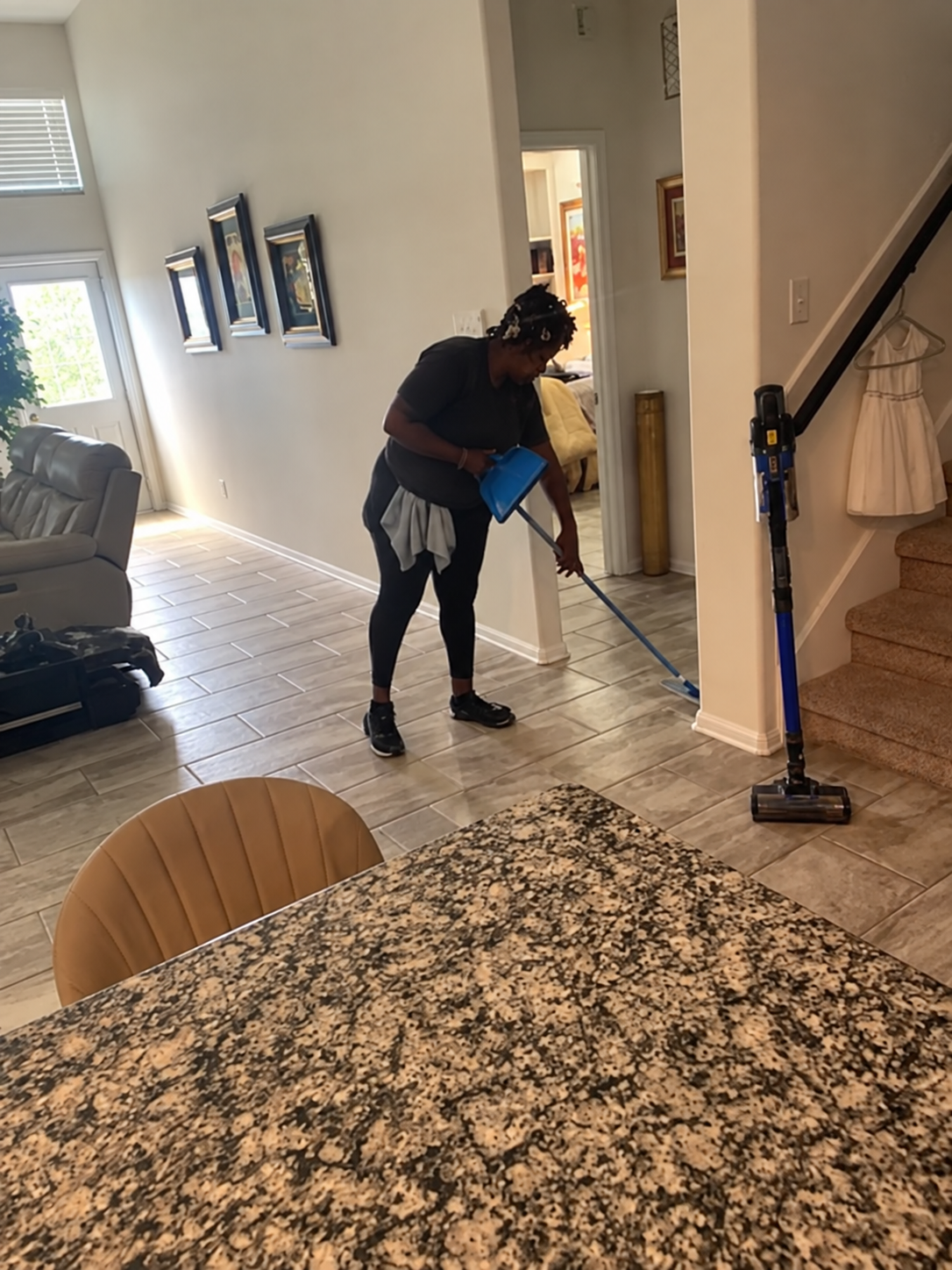 Residential Floor Cleaning project in Cypress