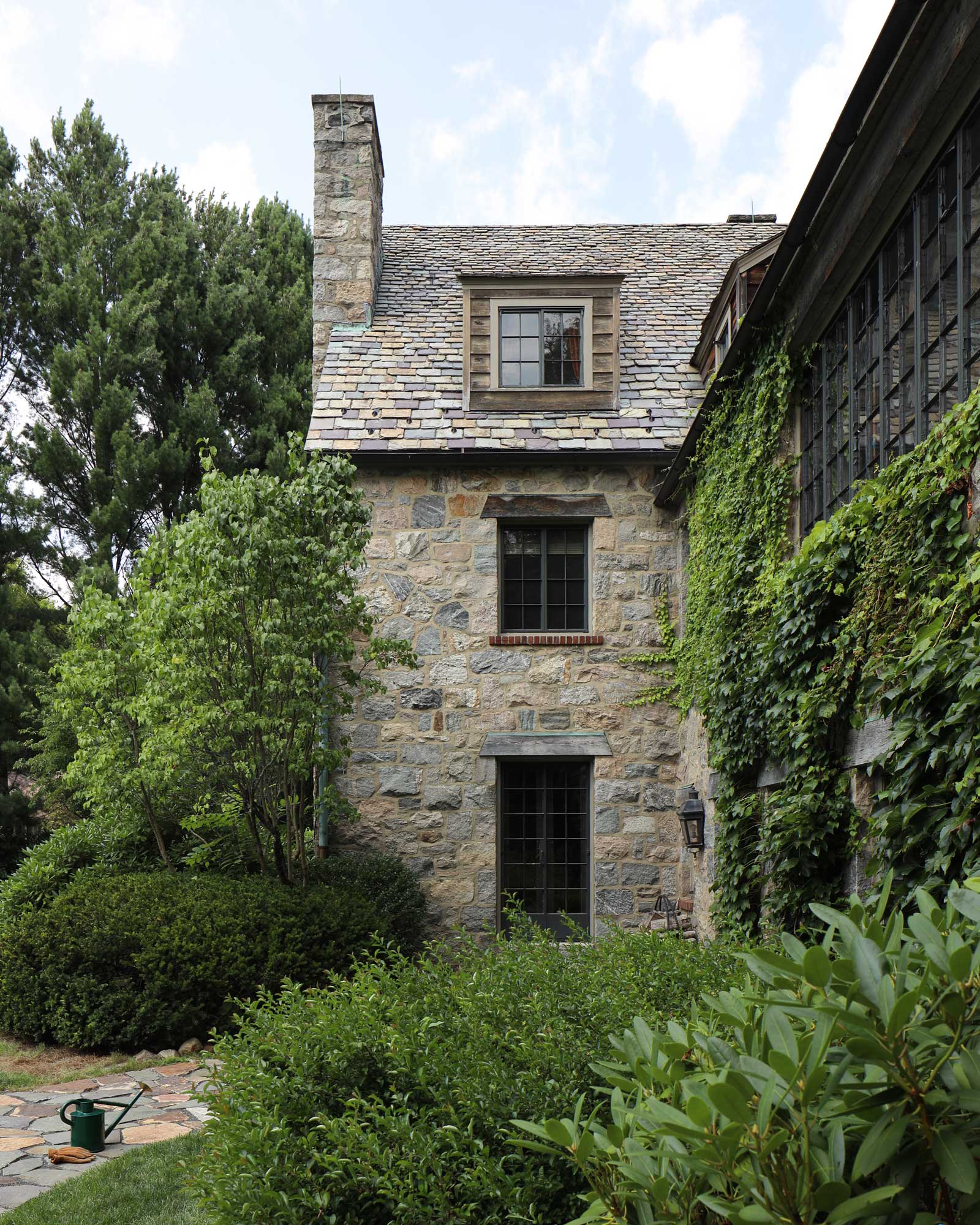 Argyll House historic Cotswold stone estate facade in Litchfield County, CT