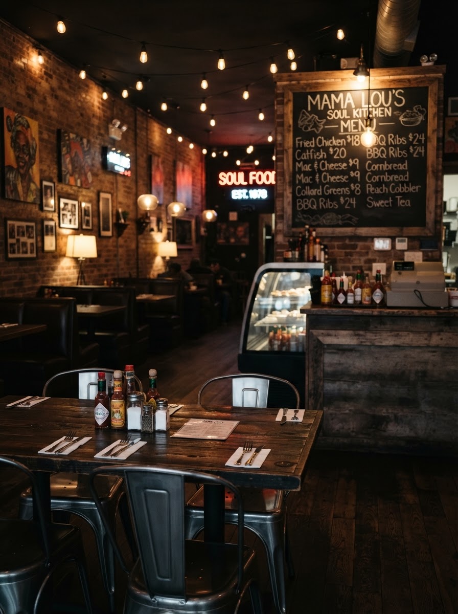 Killa's Kitchen dining room on S Plymouth Ave