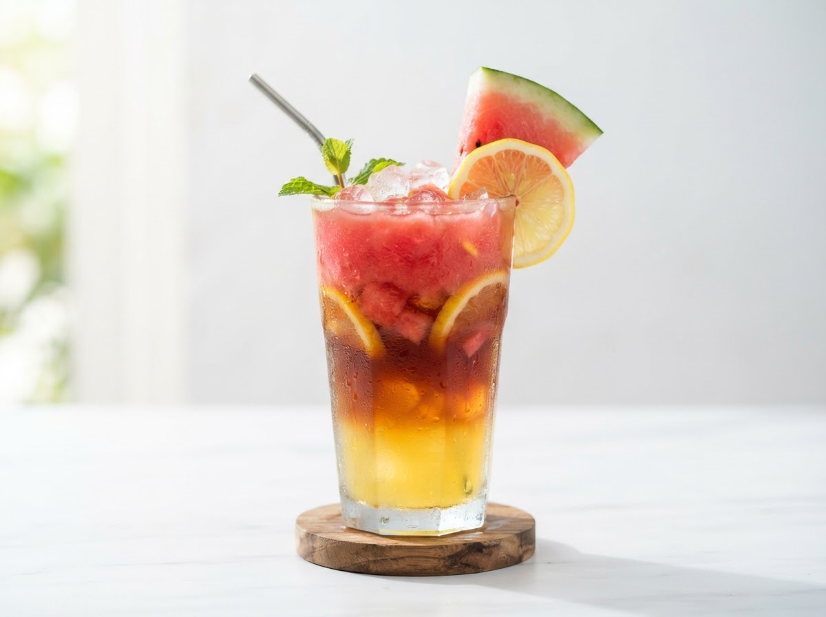 Watermelon Lemon Tea from Bàng Bàng Chicken St. Peters — Boba & Fruit Teas