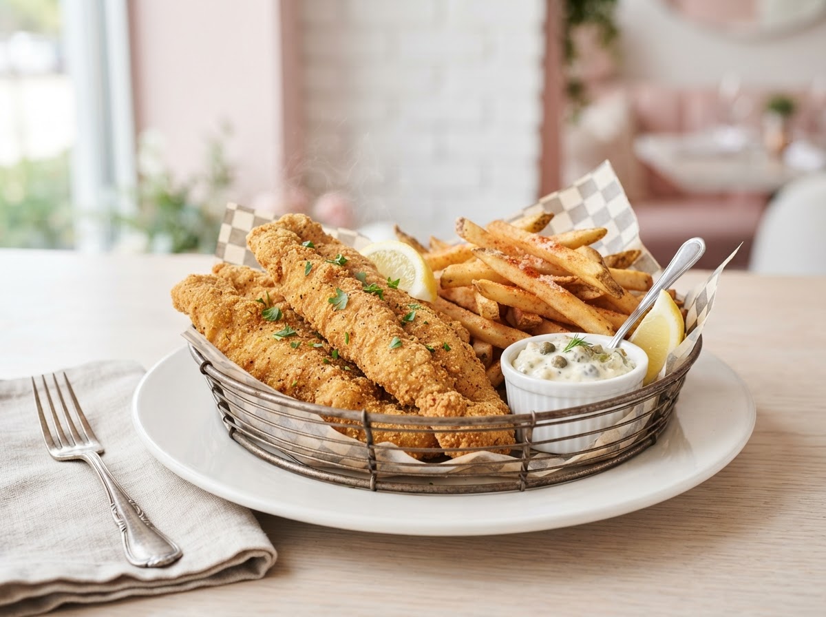 Cornmeal Catfish Basket