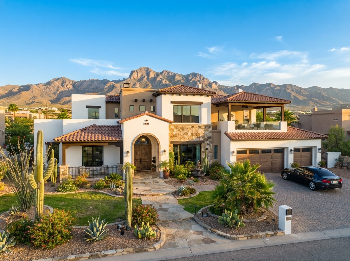 Beautiful El Paso, Texas home with desert landscaping