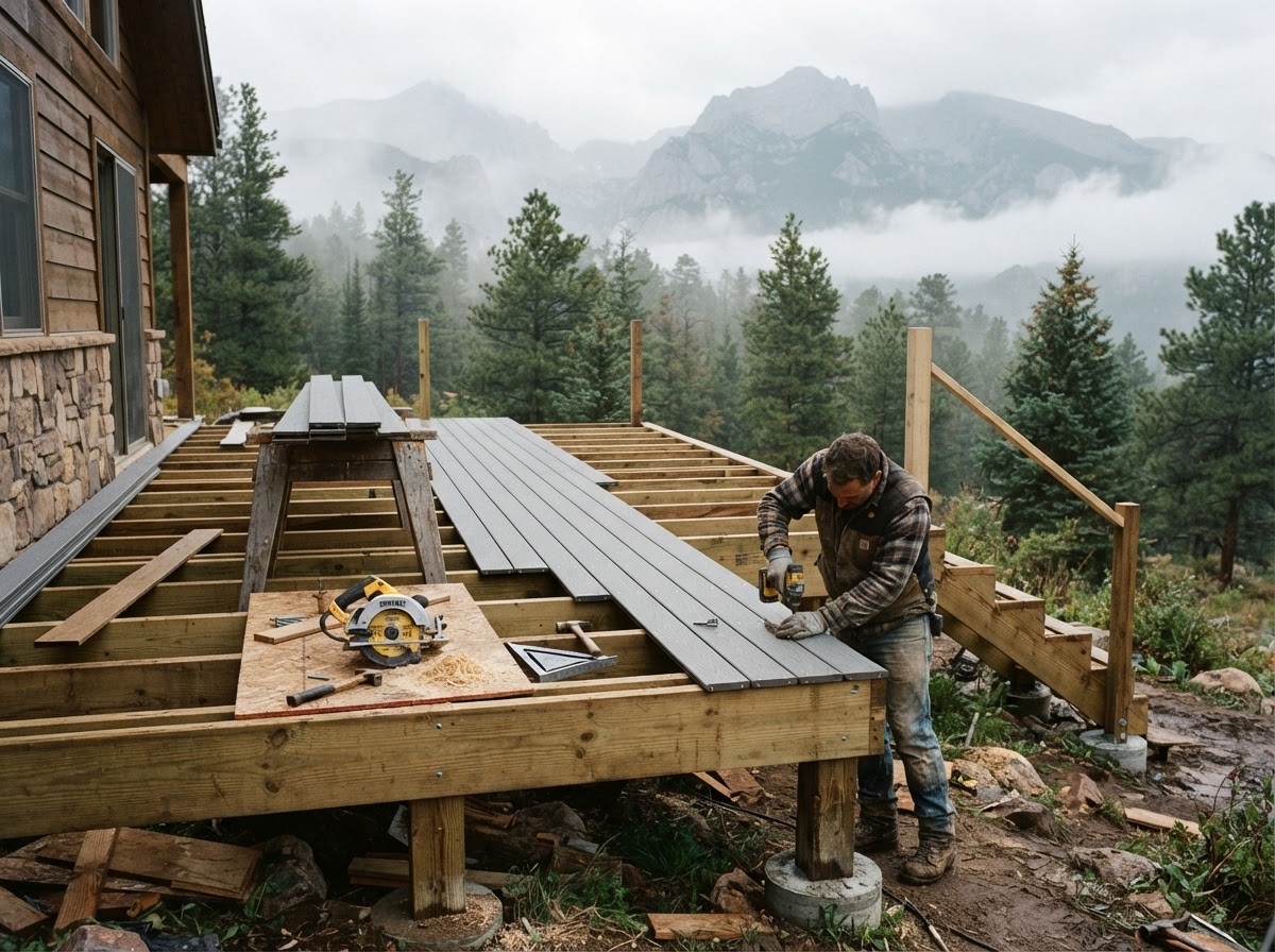 Joists & Boards Going Down