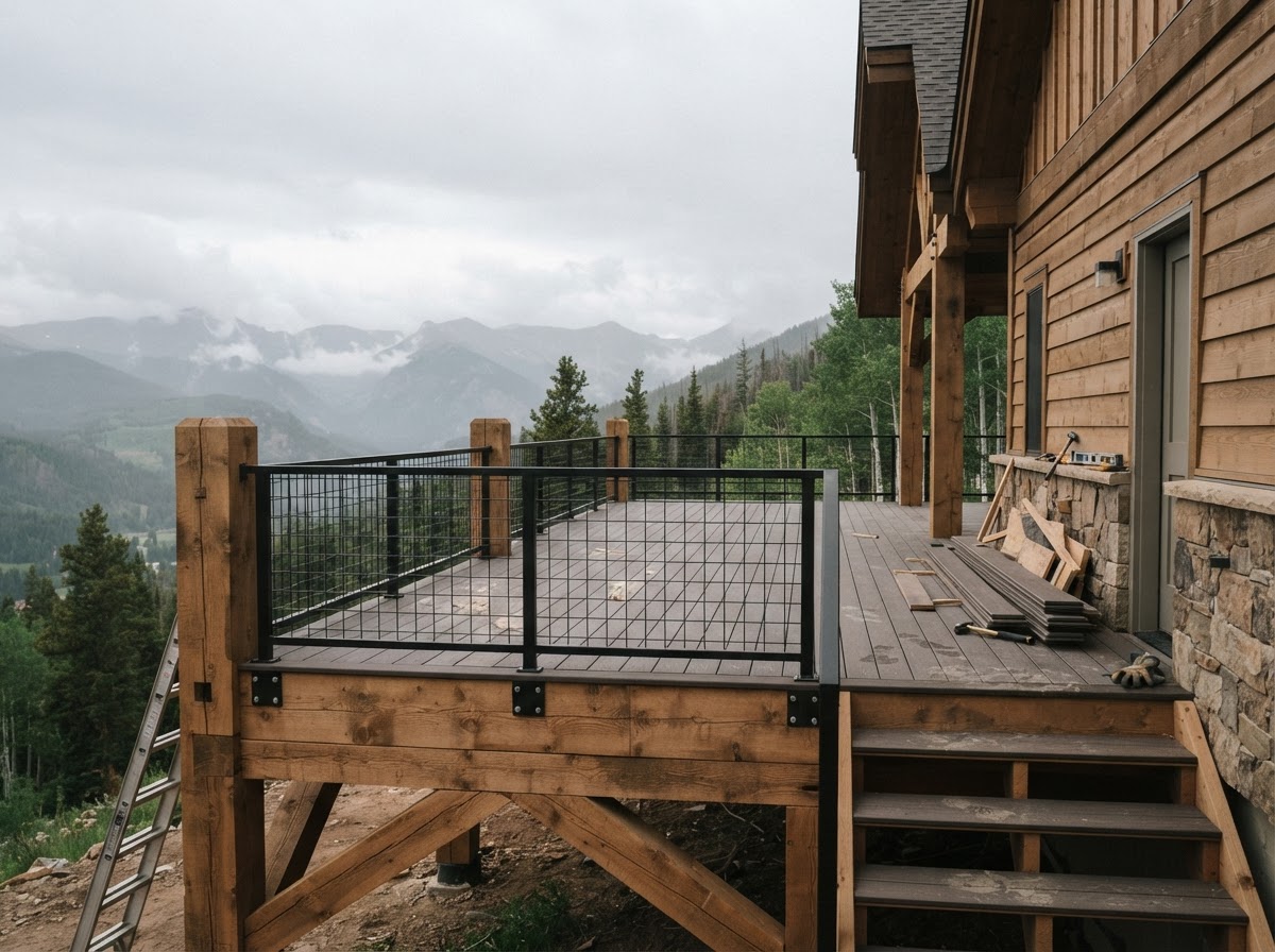Timber Frame & Mountain View