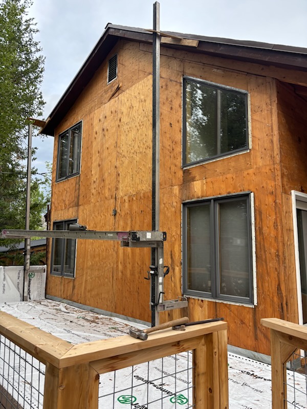 Pump Jack Staging & Sheathing