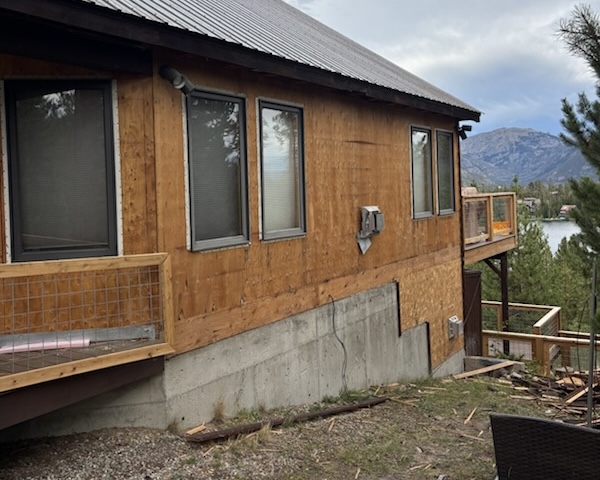 Mountain Siding & Deck Renovation — before